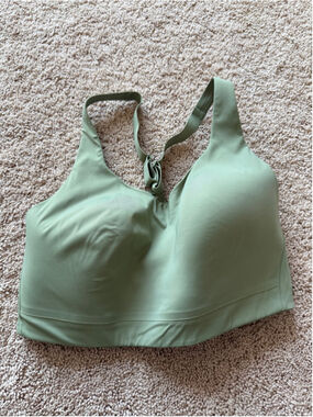 Athleta 36DD Advance Sports Bra Green EUC